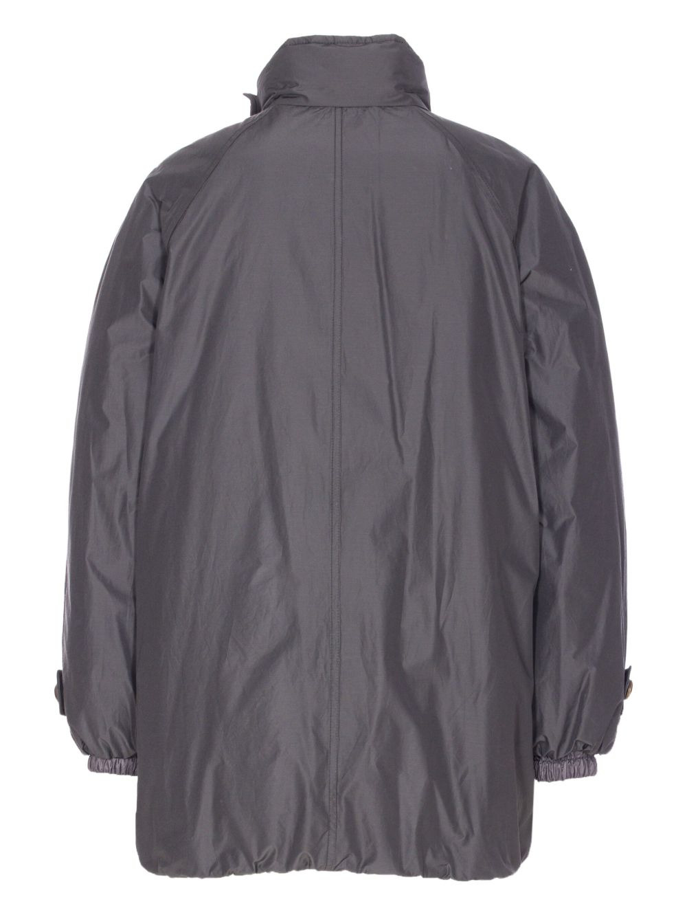 double-breasted padded coat - 2