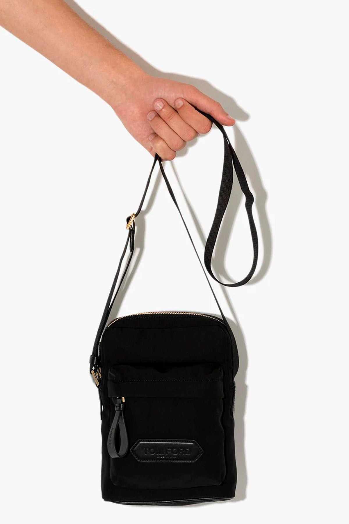Tom Ford Men Logo Nylon Crossbody Bag - 2