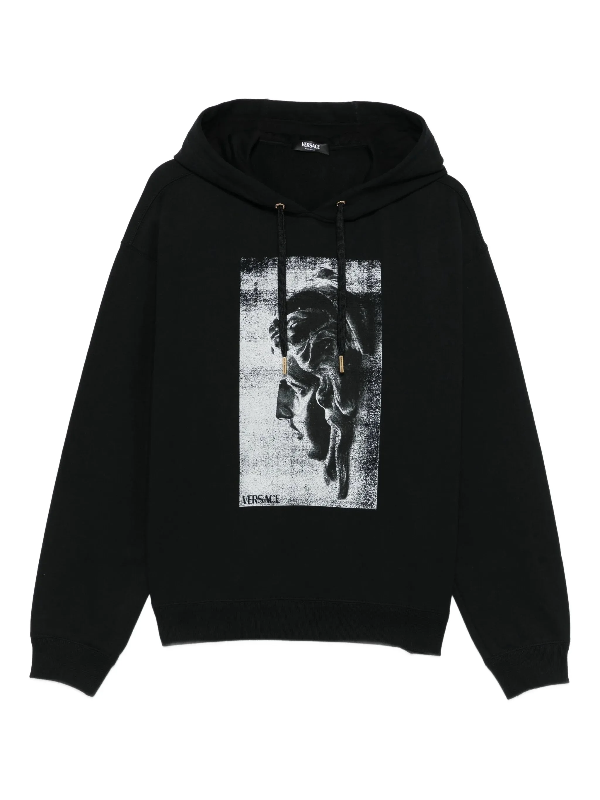 Versace Statue-print Cotton Hoodie - 1