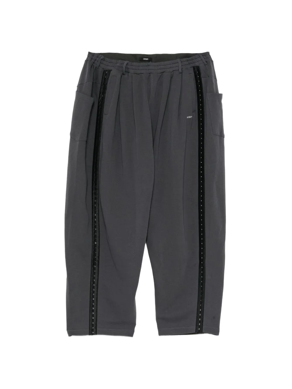 pleated track pants - 1