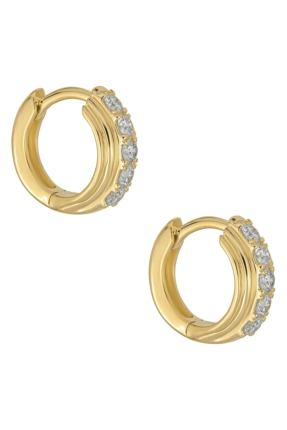 Dainty Boulevard Huggie Earrings - 1