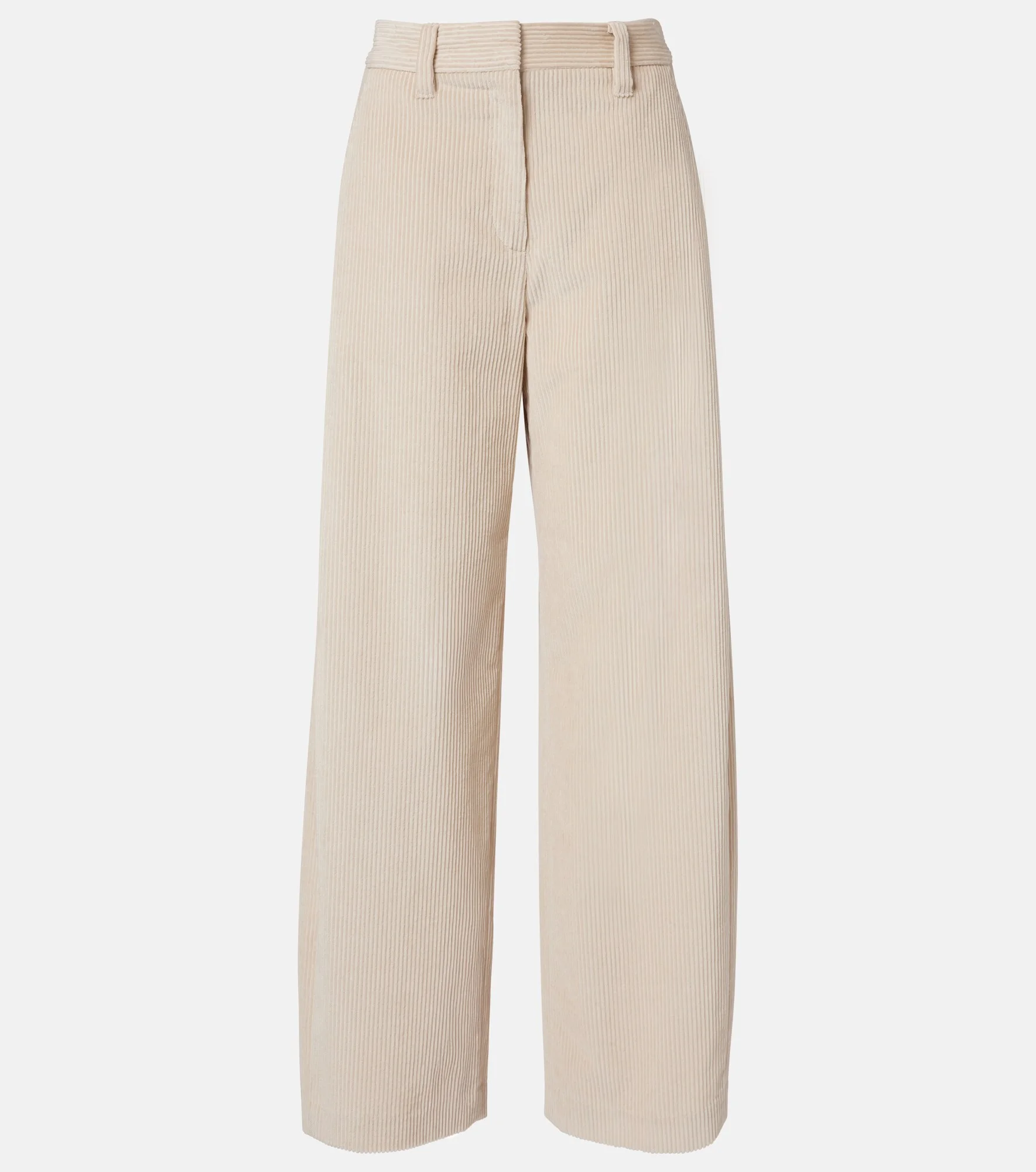 Cotton corduroy wide-leg pants - 1