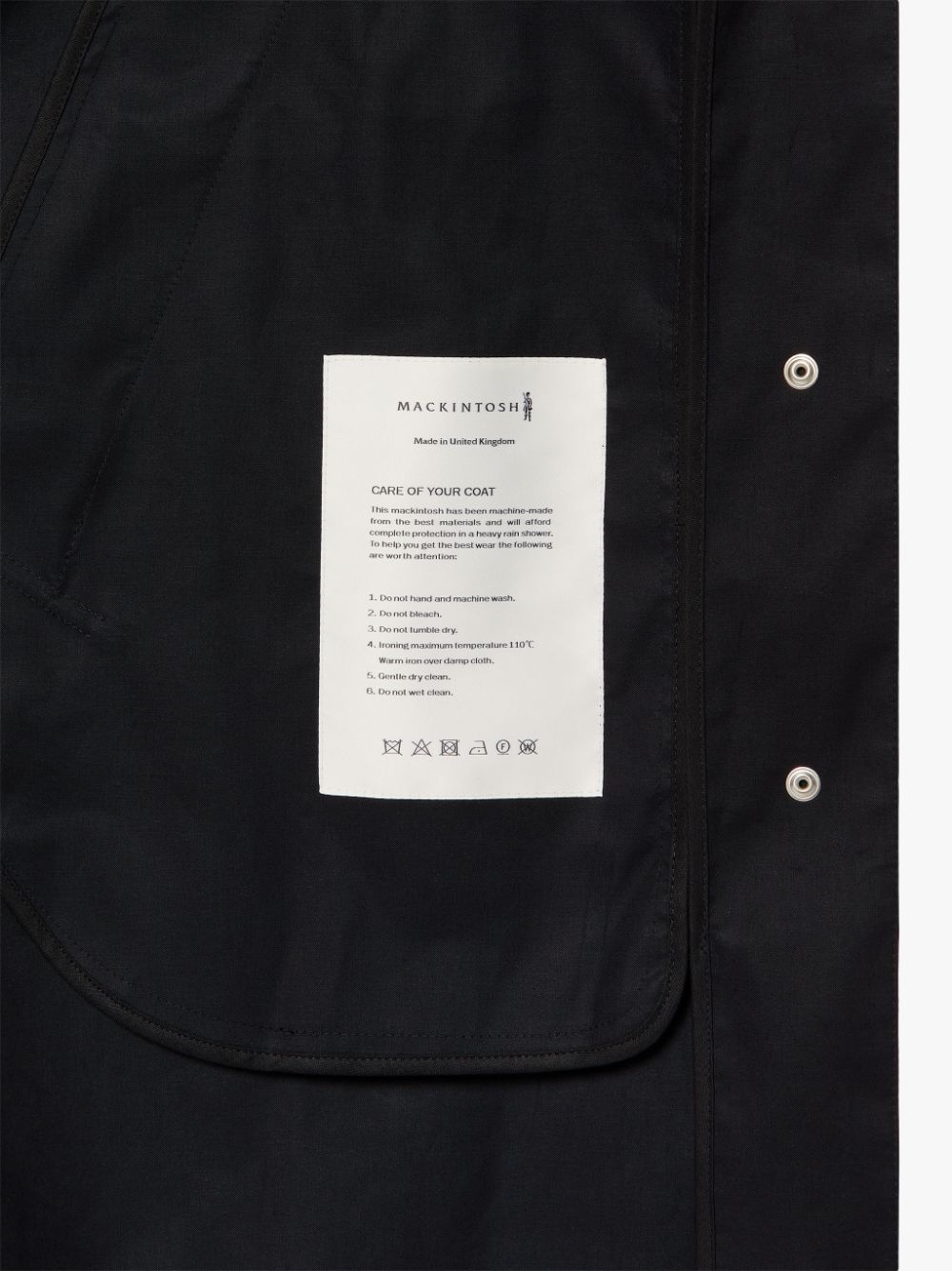 BONI BLACK RAINTEC COTTON HOODED PONCHO | LMC-010 - 6