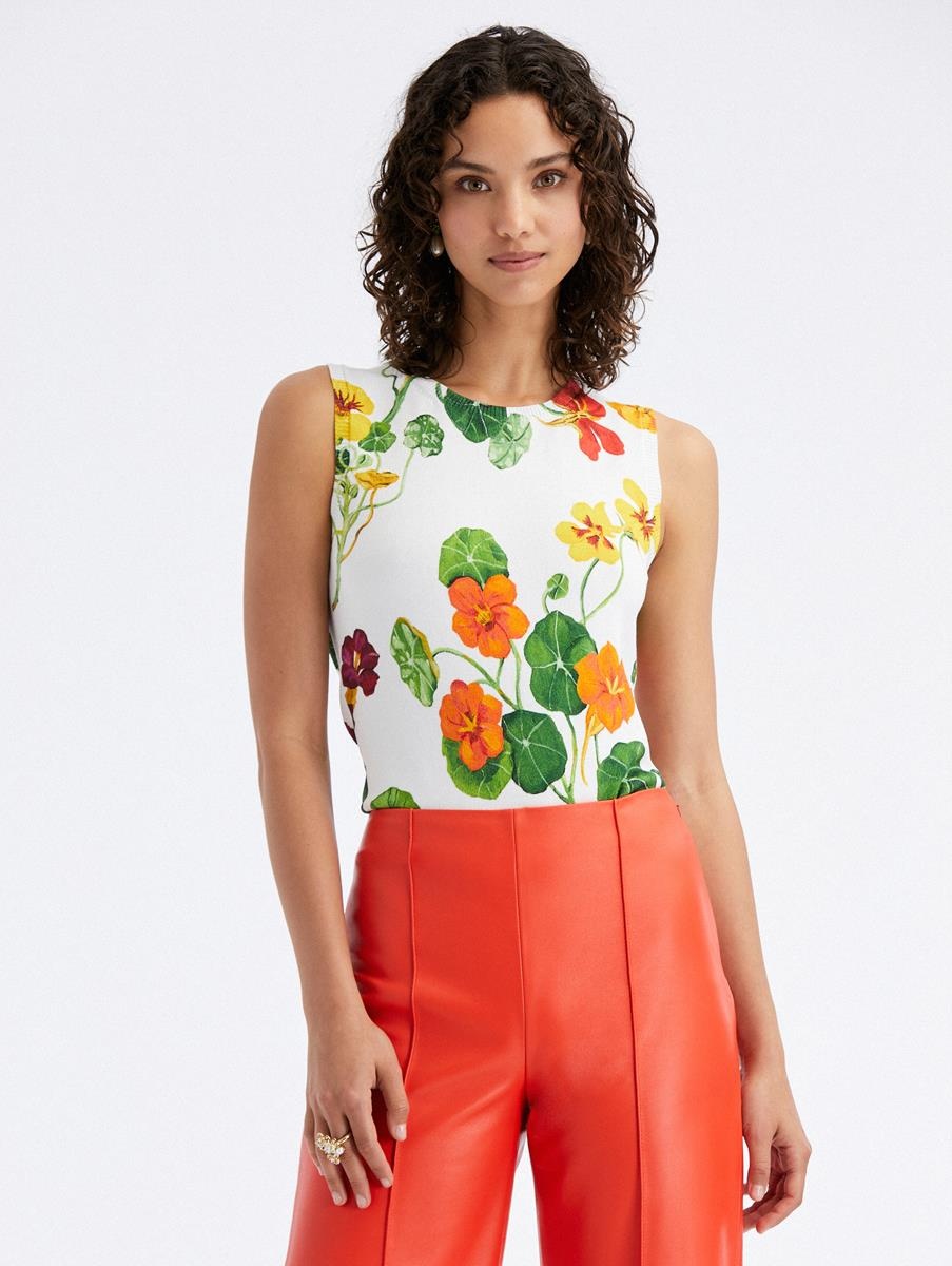 NASTURTIUM PRINTED TANK - 1