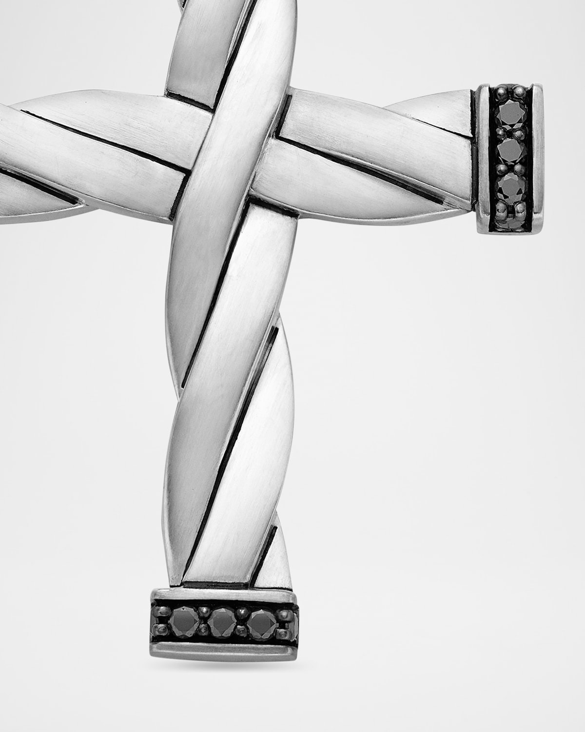 DY Helios Cross Pendant in Silver, 36mm - 4