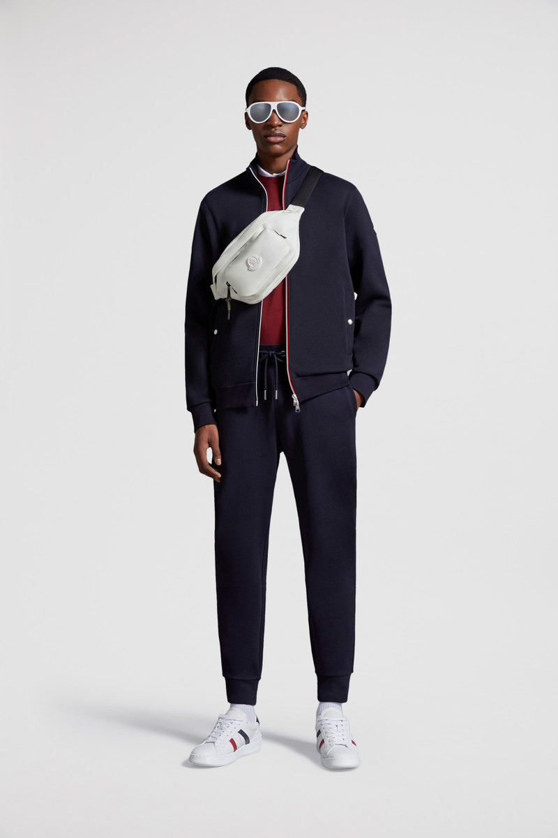 Moncler Tricolor-Trimmed Cotton Sweatpants outlook
