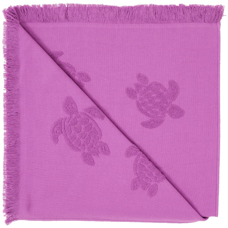 Vilebrequin Beach Fouta in Organic Cotton Turtles Jacquard outlook