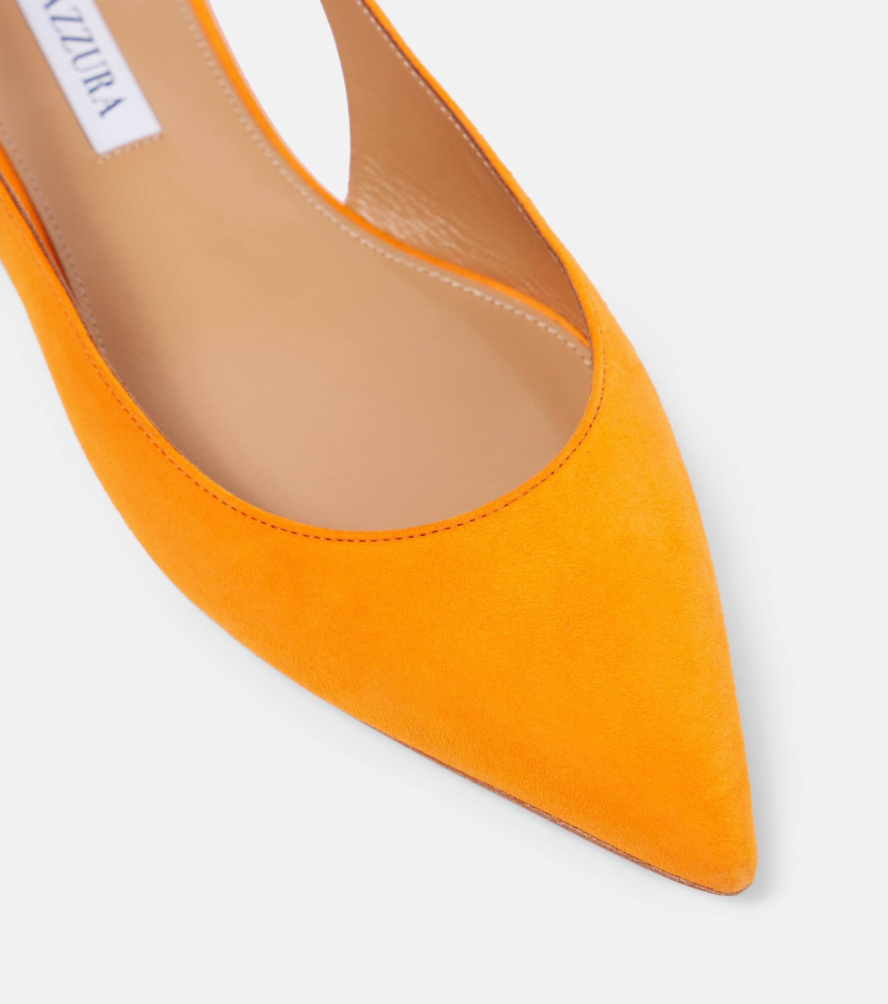 Purist suede slingback flats - 6