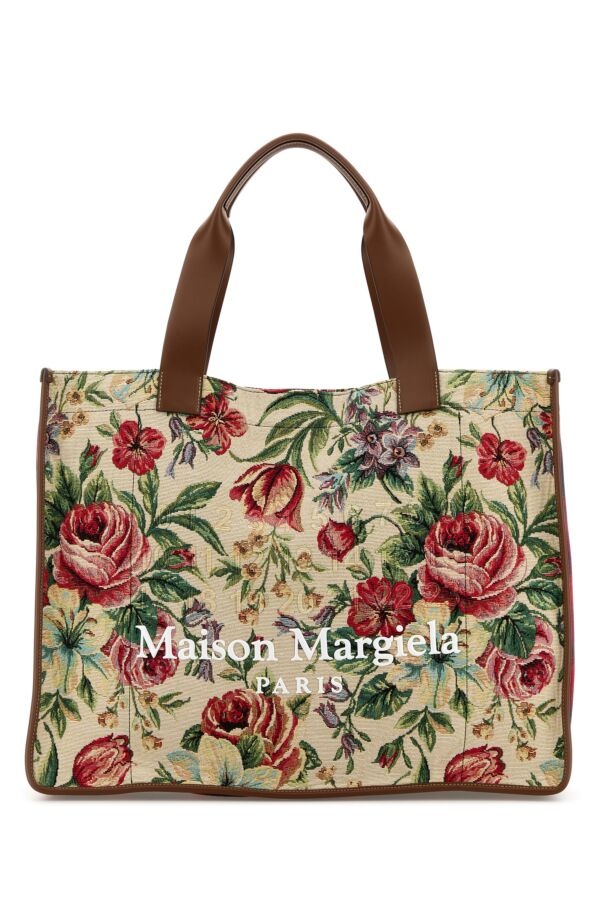 トートバッグ Maison Margiela Embroidered Canvas Shopping Bag Maison Margiela Embroidered canvas shopping bag