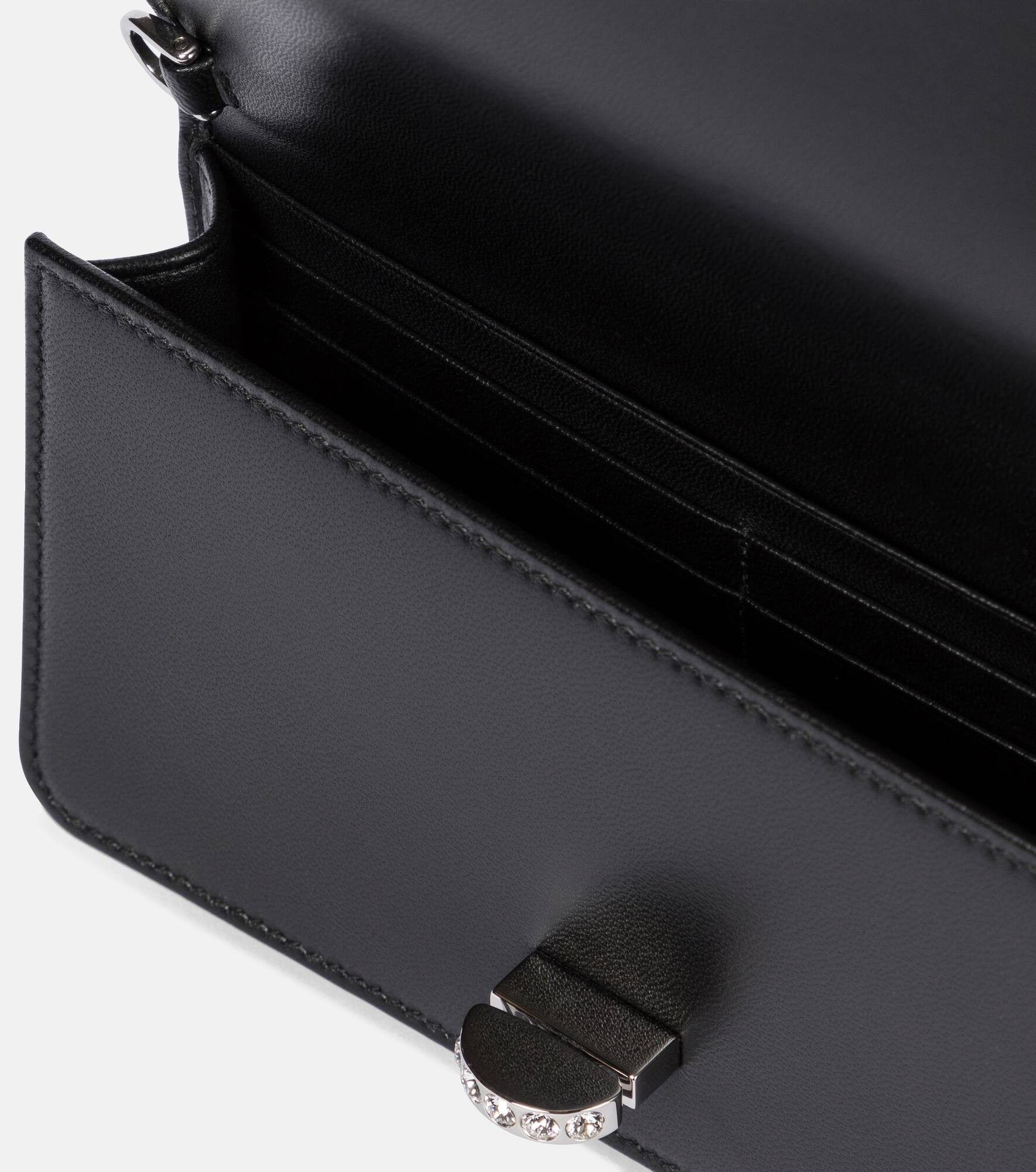 Embellished matelassé leather clutch - 3