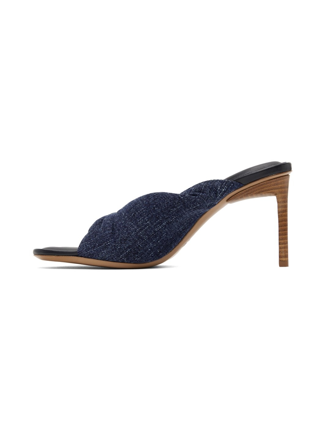 Blue Le Raphia 'Les Mules Bagnu' Heeled Sandals - 3