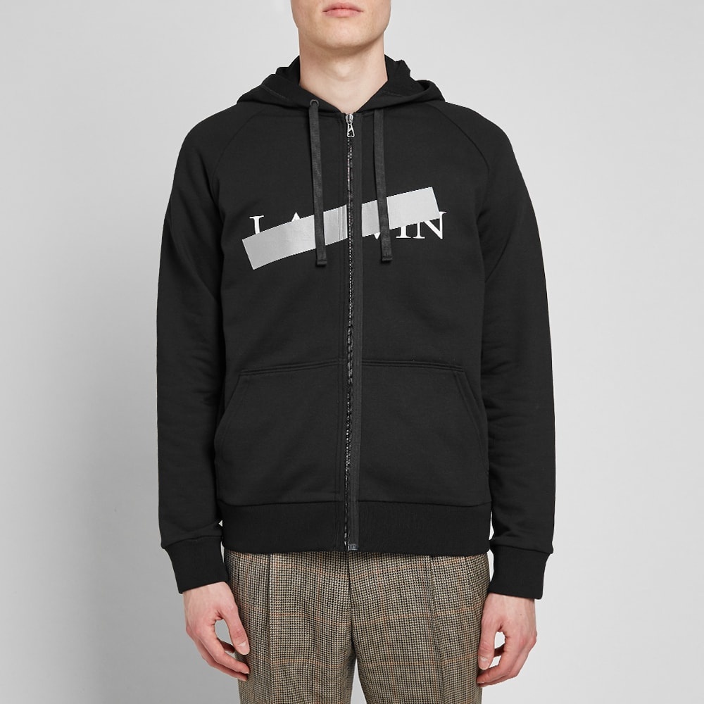 Lanvin Bar Logo Zip Hoody - 4