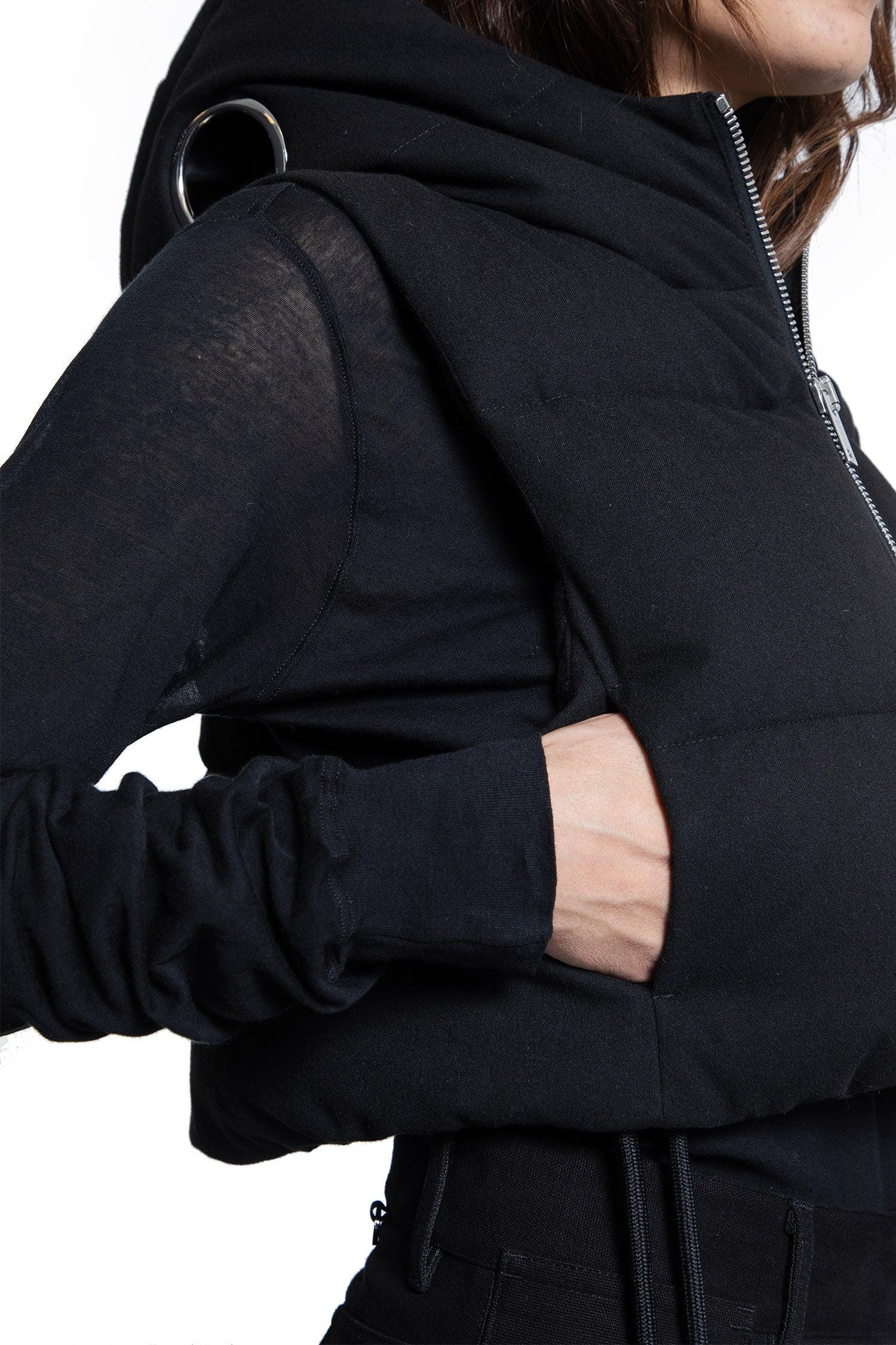 Alexia-Cropped-Hooded-Down-Vest - 4