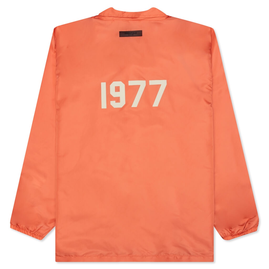 ESSENTIALS COACHES JACKET - CORAL - 2