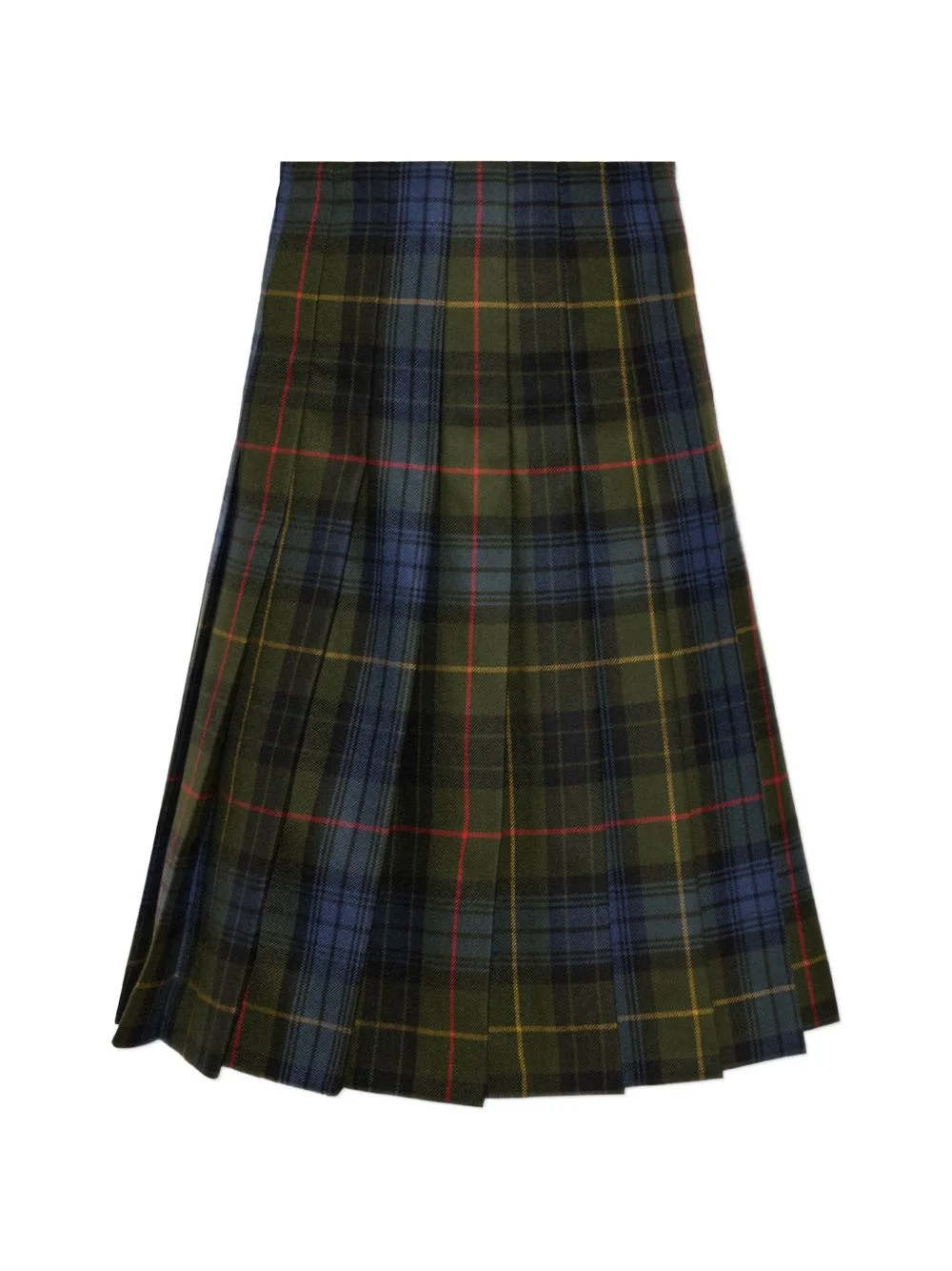 check-pattern pleated skirt - 1