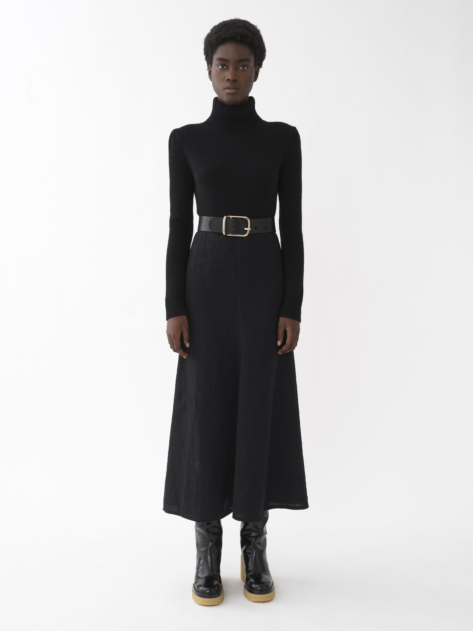 FITTED HIGH-NECK SWEATER - 3