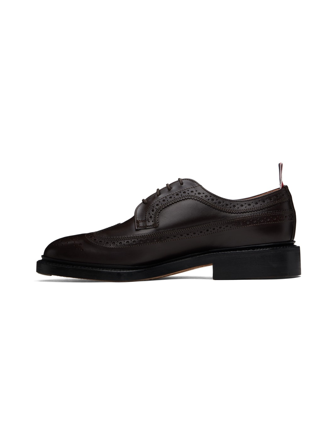 Brown Classic Longwing Calf Leather Derbys - 3