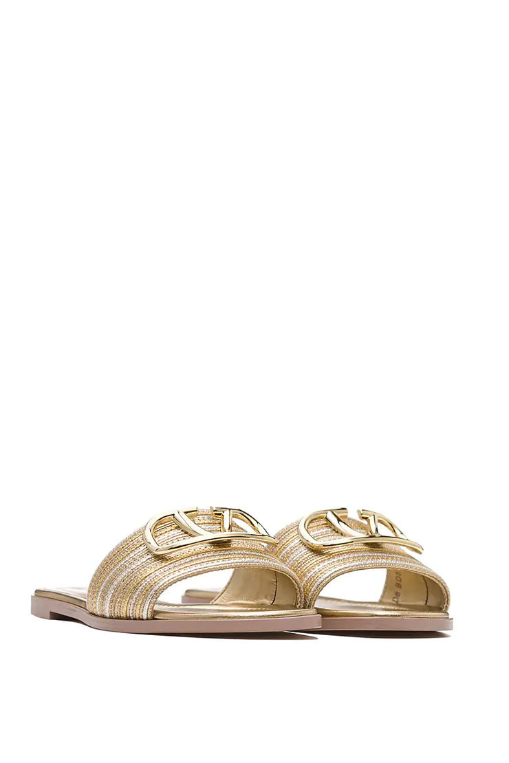 V-LOGO FLIP FLOPS TEXTILE - 2