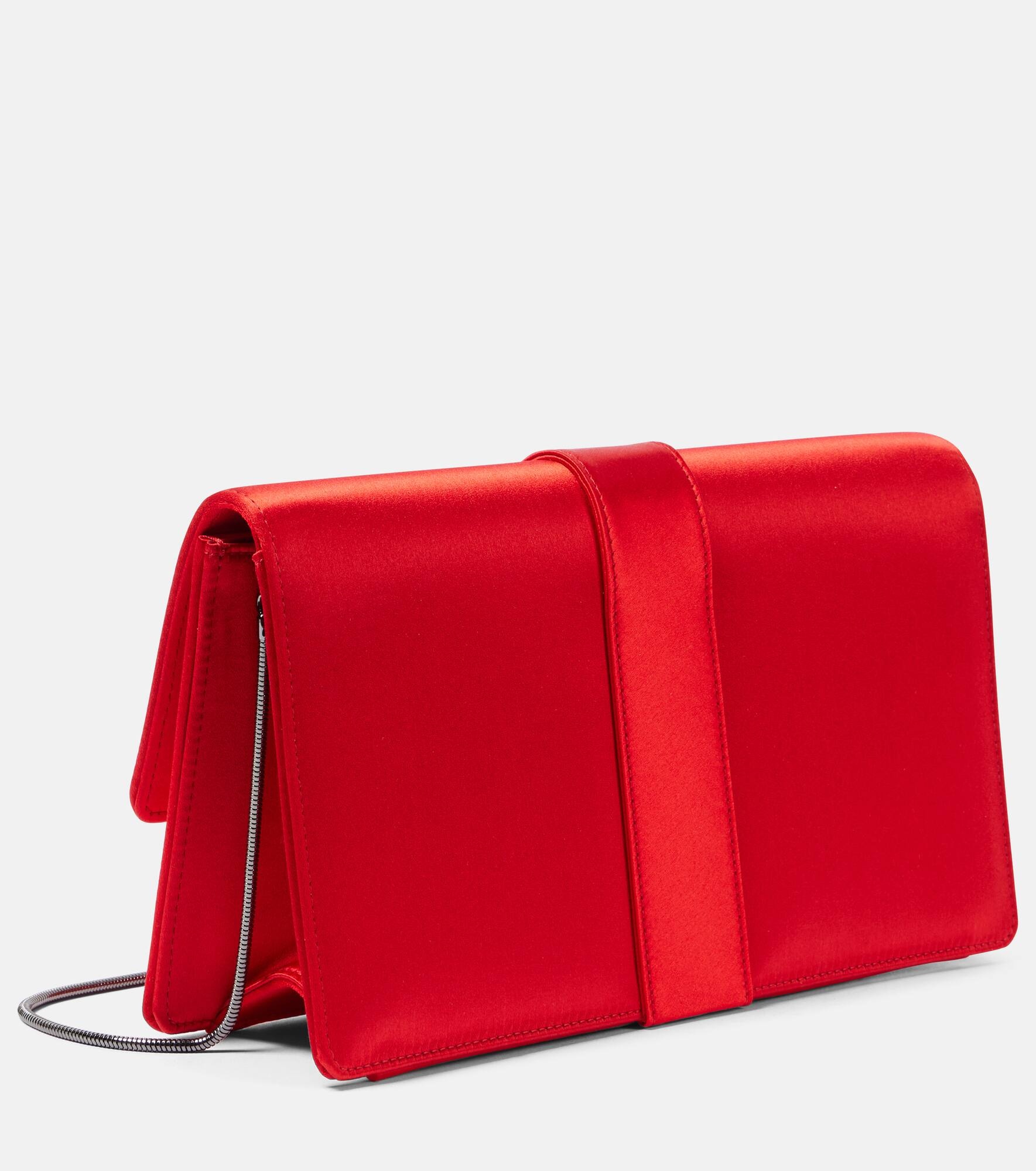 Capri embellished satin clutch - 4