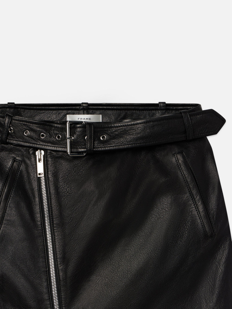 FRAME Biker Pencil Skirt in Black outlook