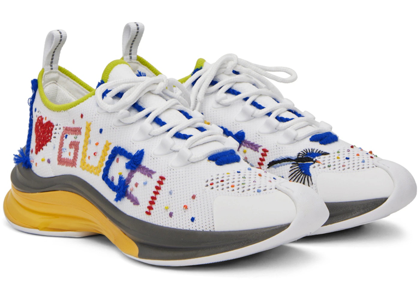 Gucci Run Lovelight White Blue Red - 2