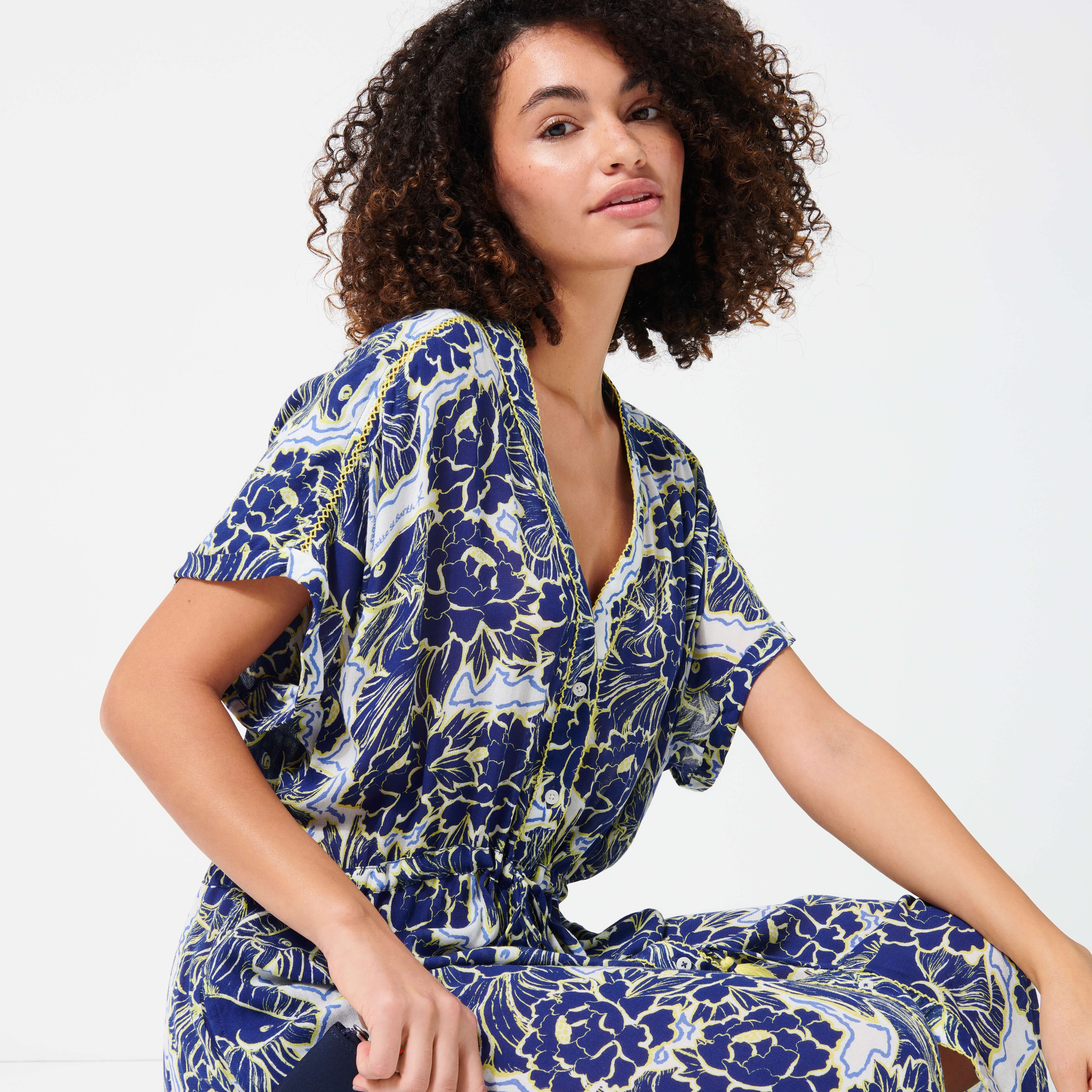 Women Maxi Dress Hidden Fishes - Vilebrequin x Poupette St Barth - 7