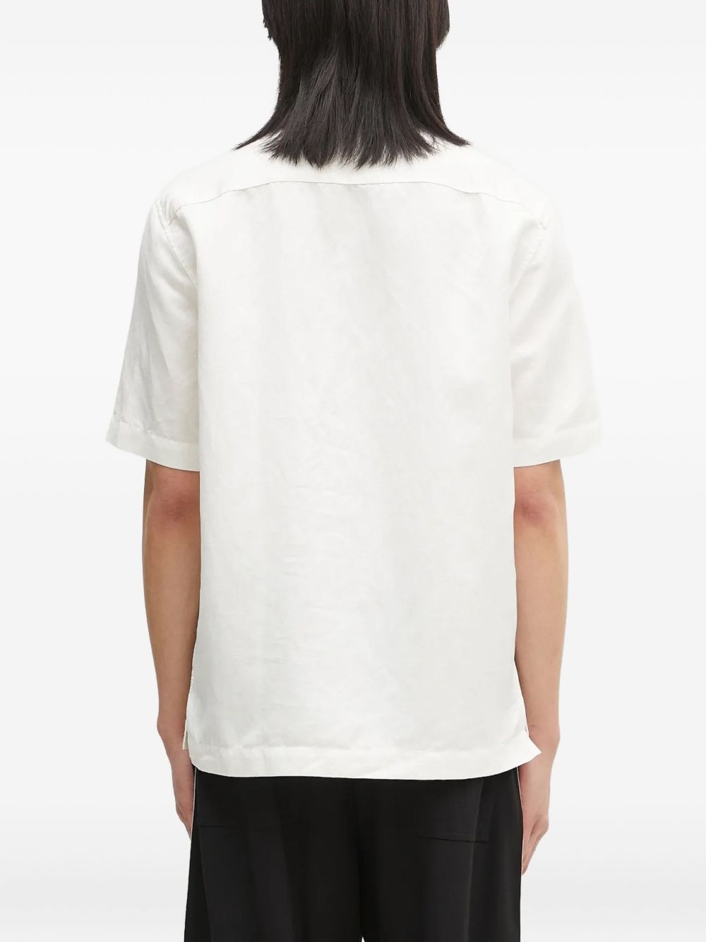 logo-embroidered shirt - 4