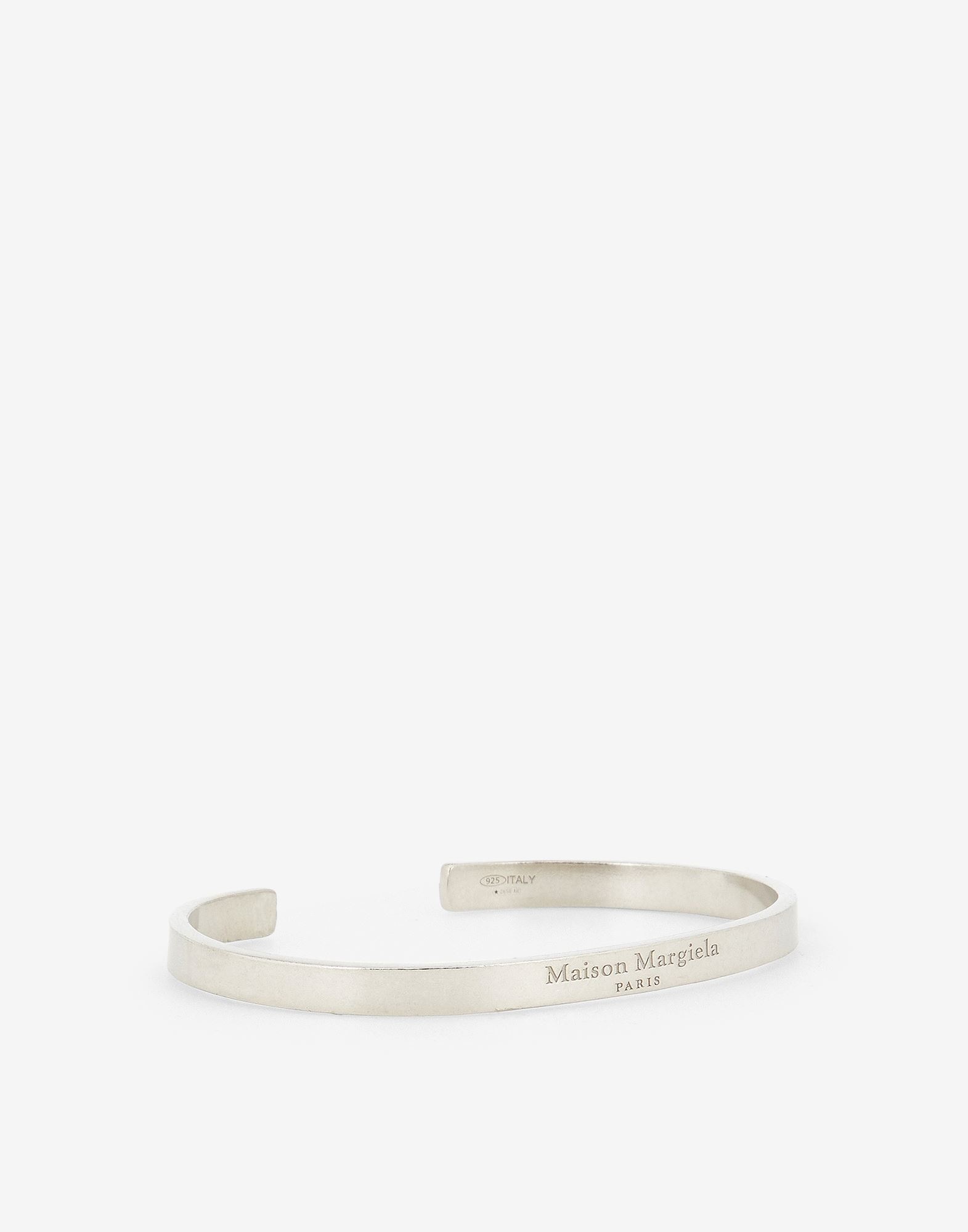 Logo engraved silver cuff - 2