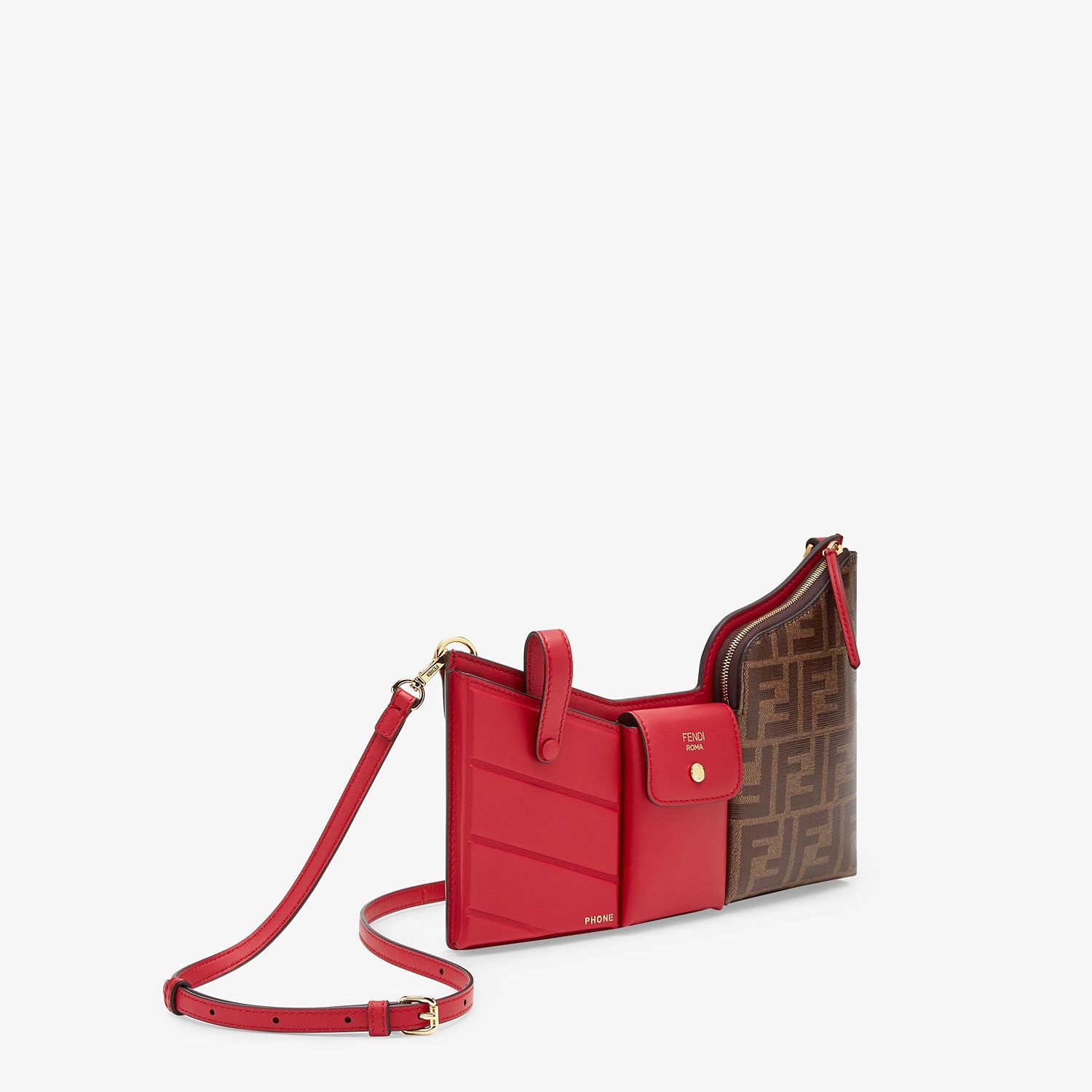 Red leather messenger - 2