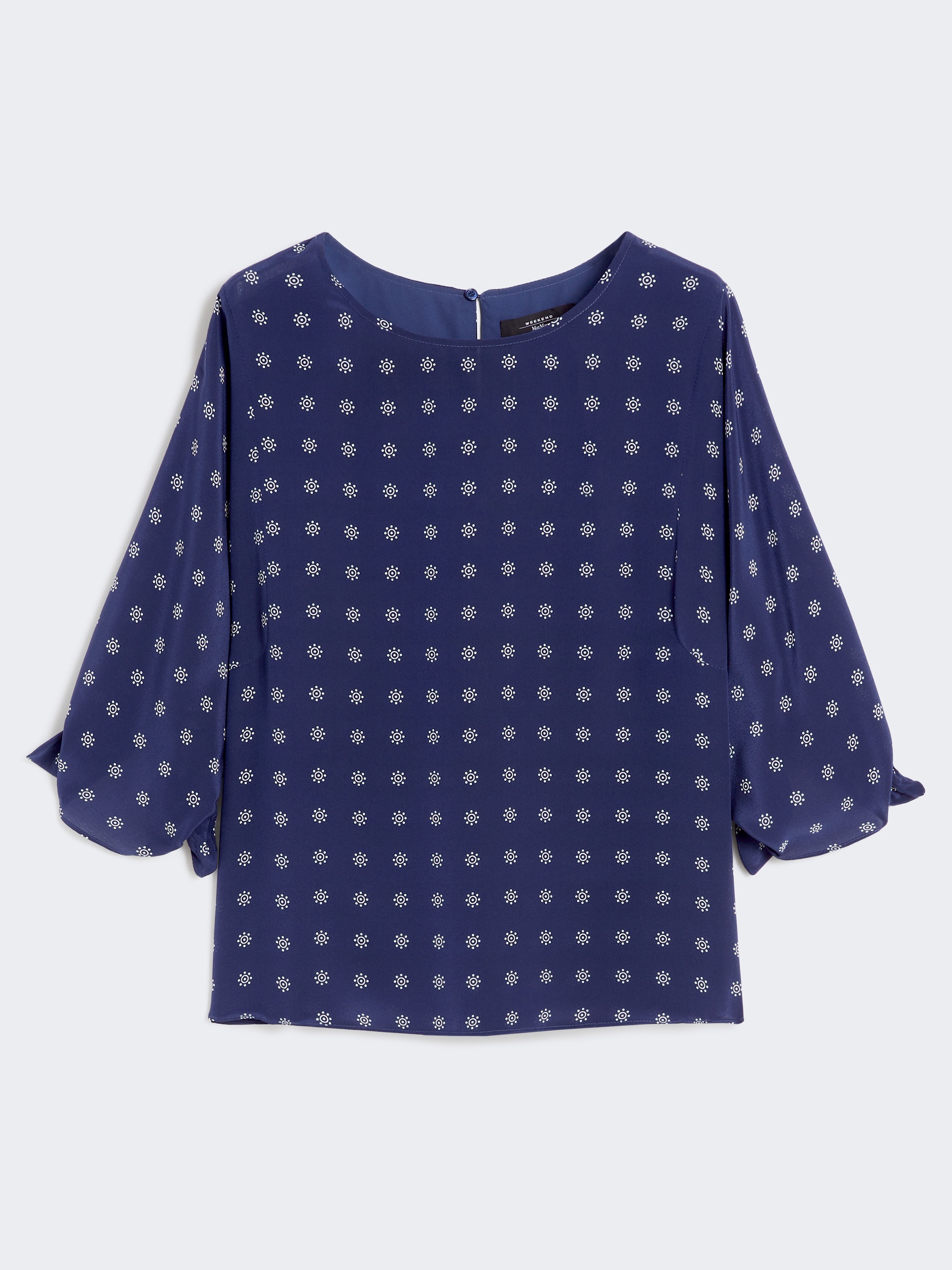 ADONE Crepe de chine crew-neck blouse - 1