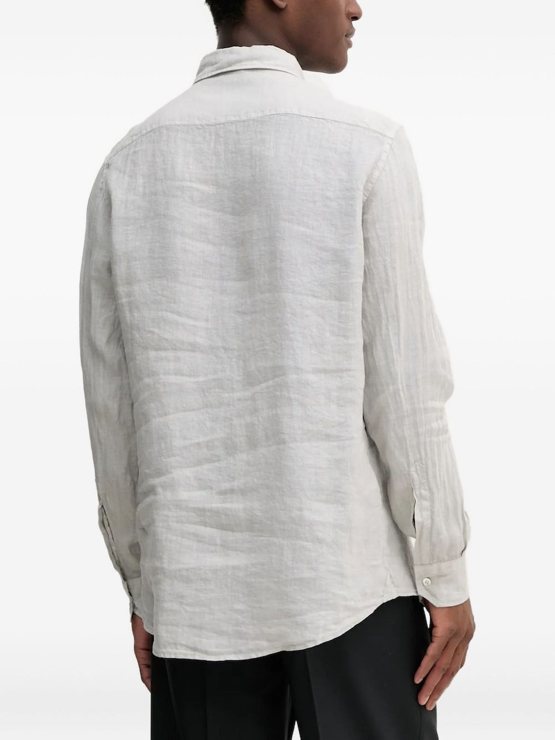 BARENA linen long-sleeve shirt outlook