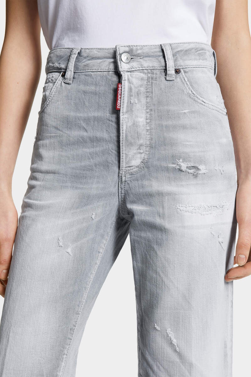 BRUSHED GREY WASH BOSTON JEANS - 5