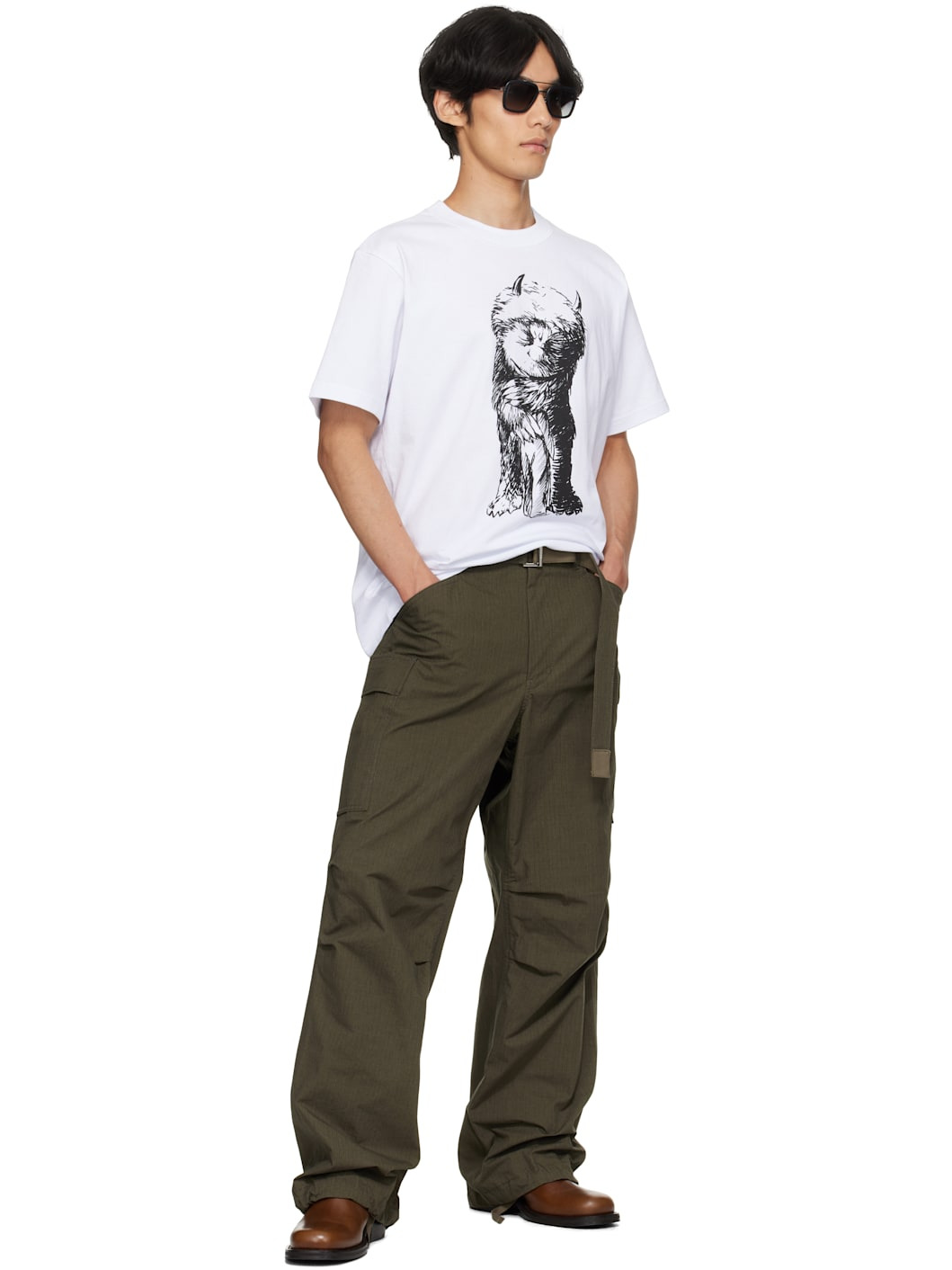 White 'Where The Wild Things Are' Cotton T-shirt - 4