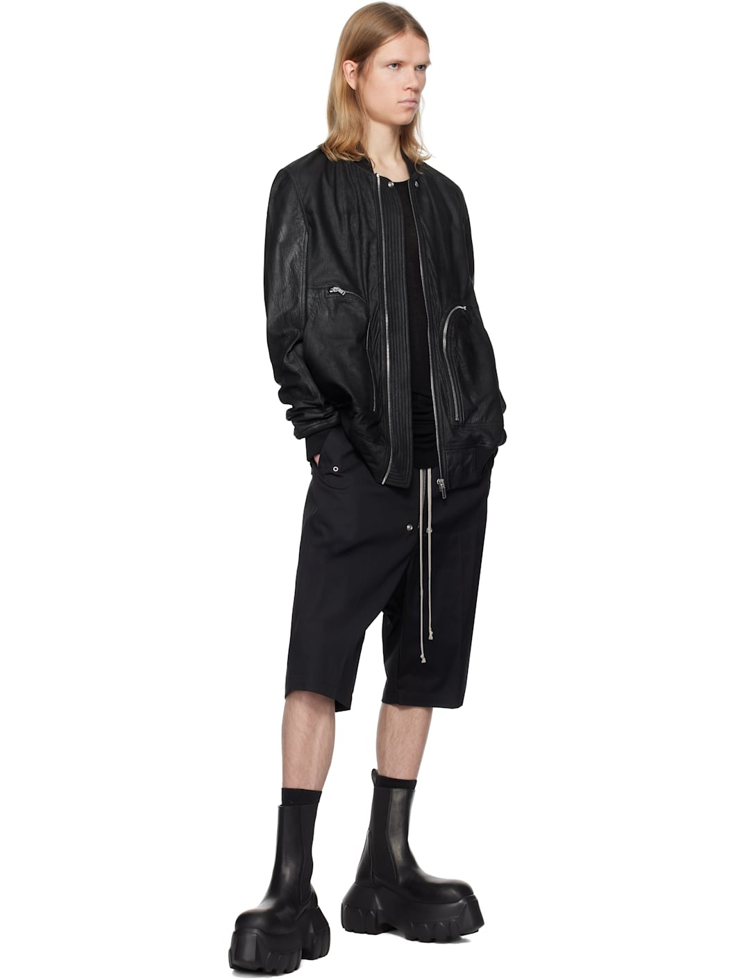Black Hollywood Beatle Mega Tractor Chelsea Boots - 5
