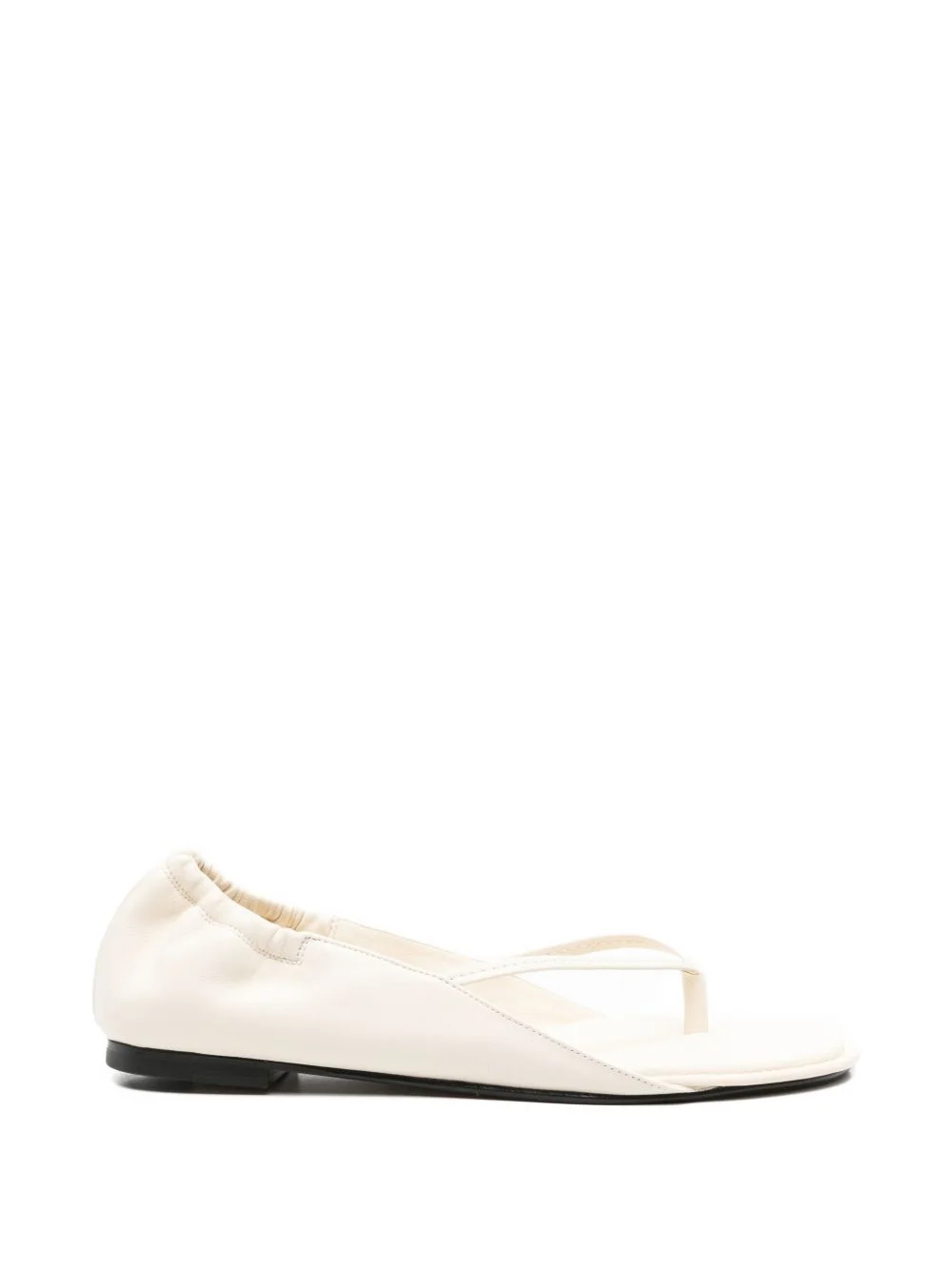 gathered flat sandals - 1