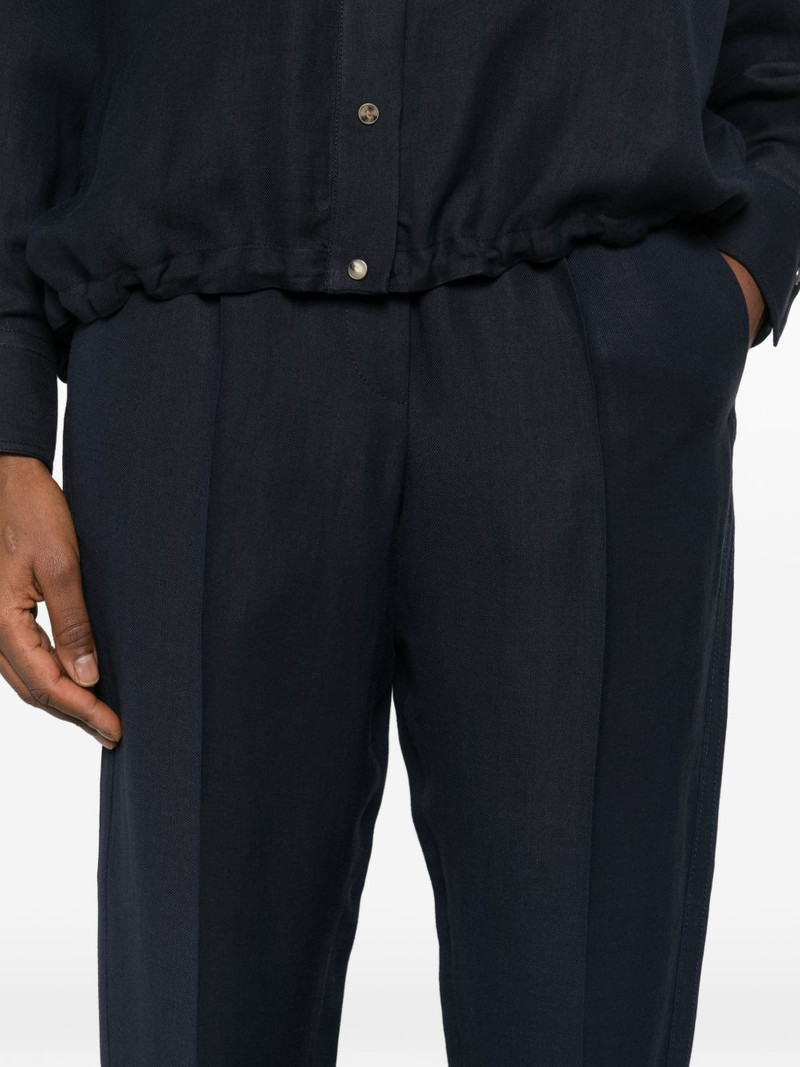 elasticated-waistband trousers 5