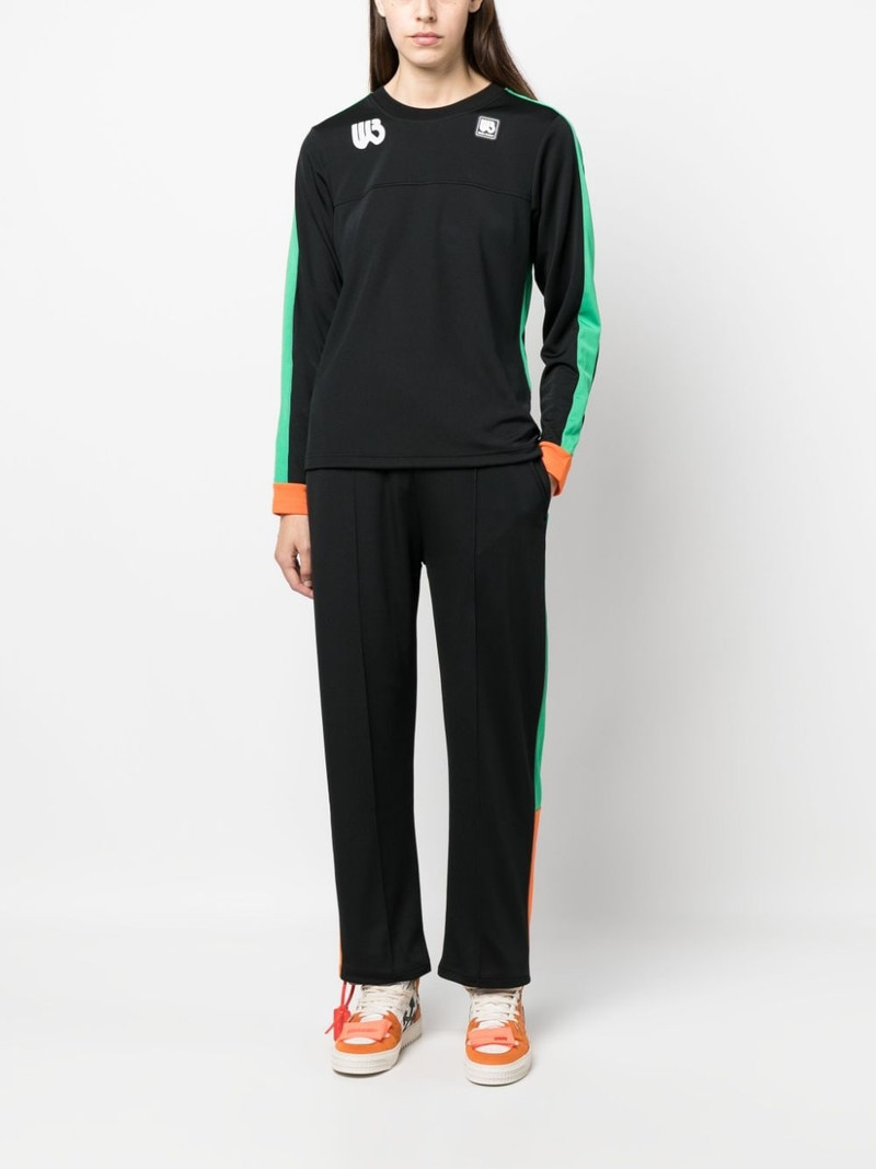 WALES BONNER logo-patch track pants outlook