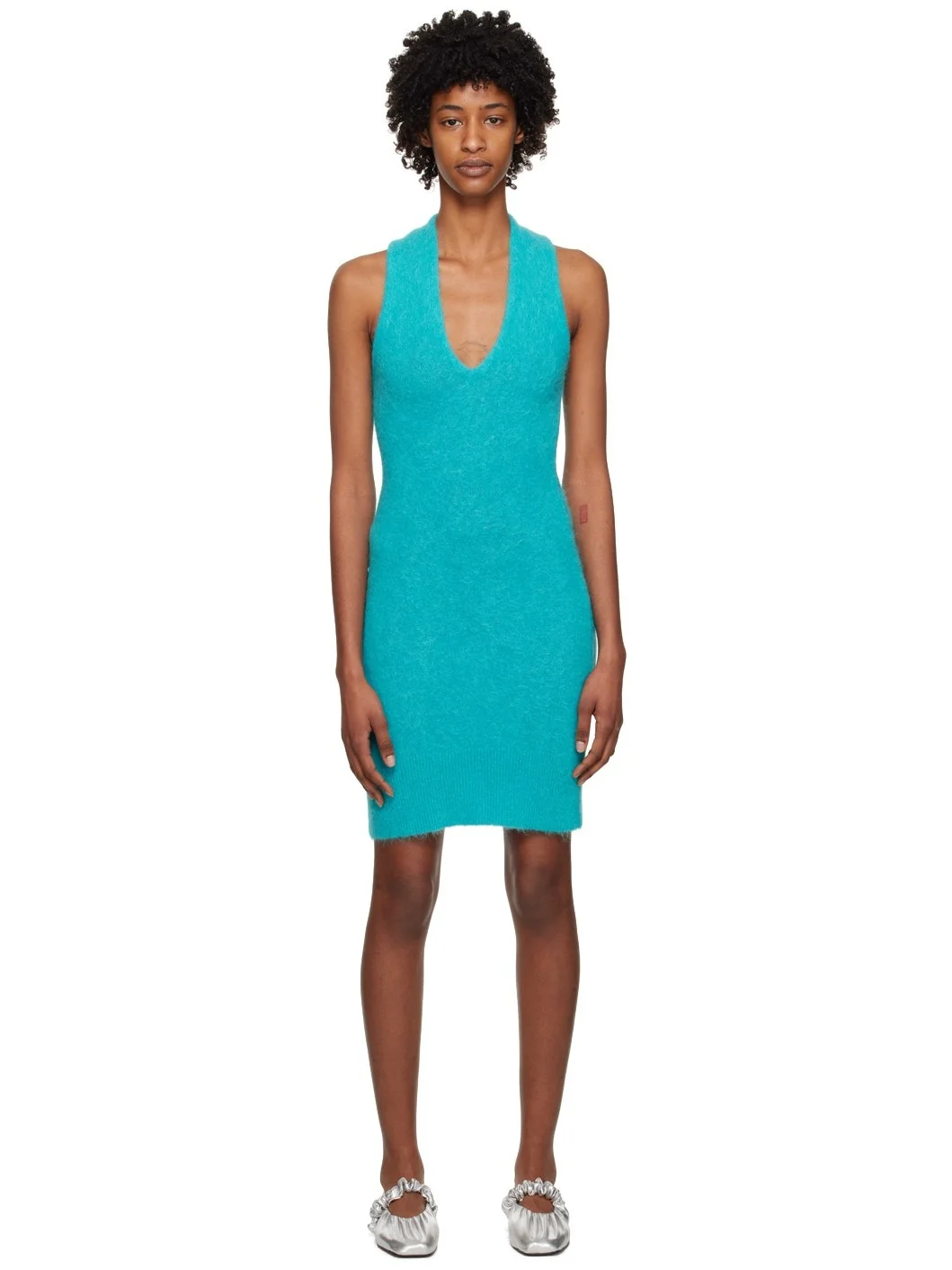 Blue Cutout Minidress - 1