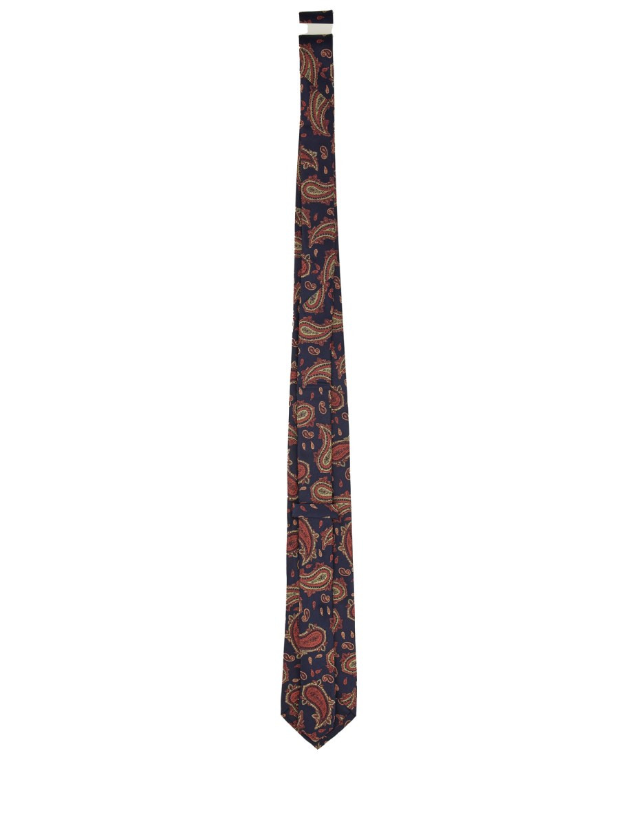 PAISLEY JACQUARD SILK TIE - 2