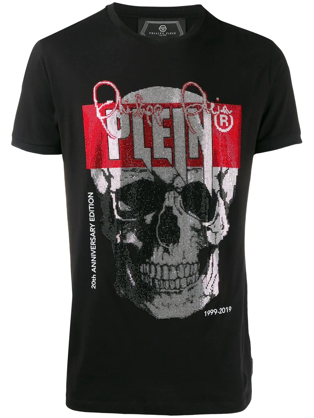 skull print T-shirt - 1