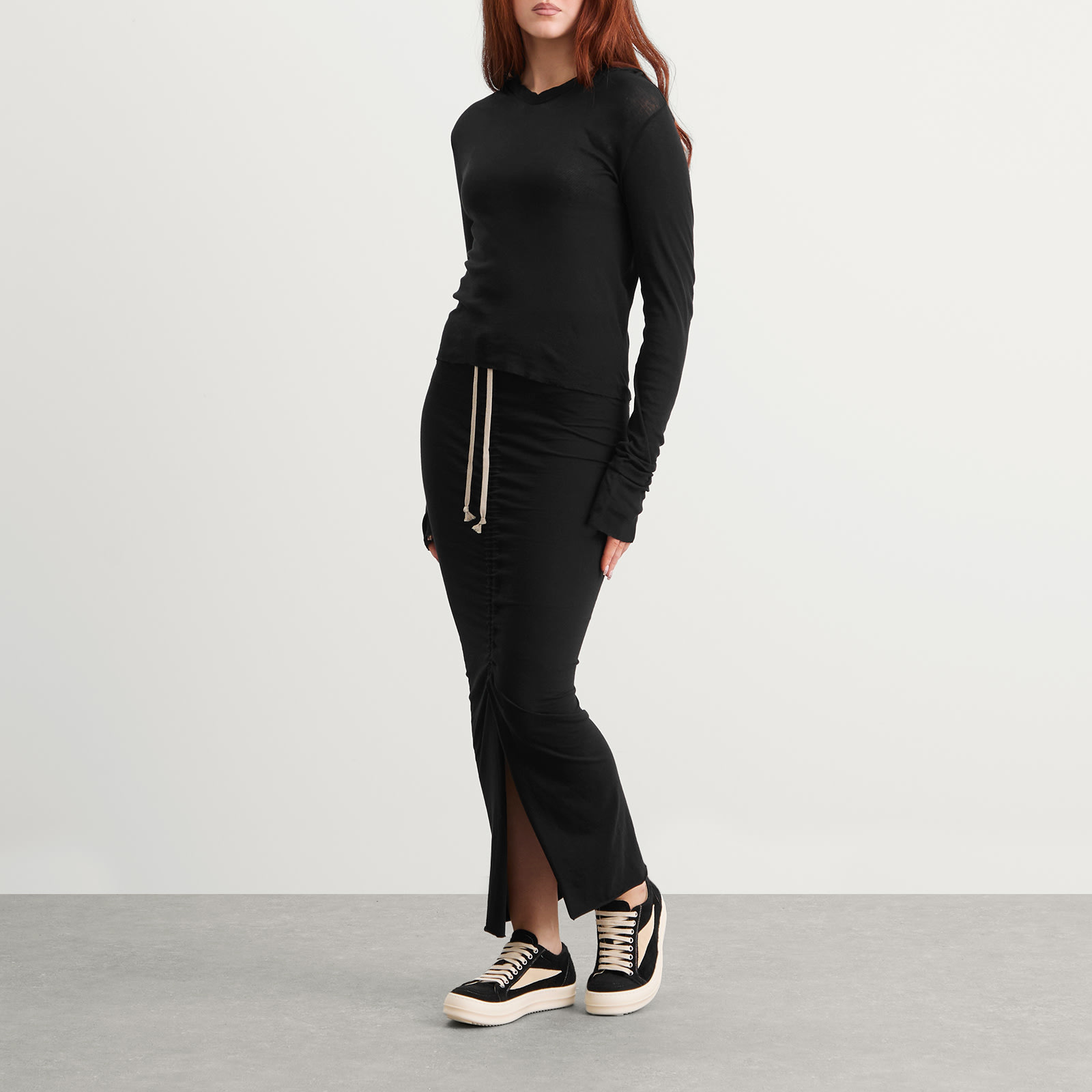 Rick Owens Long Sleeve Hooded Top - 4