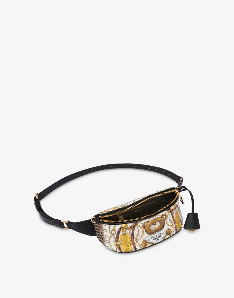 MILITARY TEDDY SCARF CALFSKIN BELT BAG 3