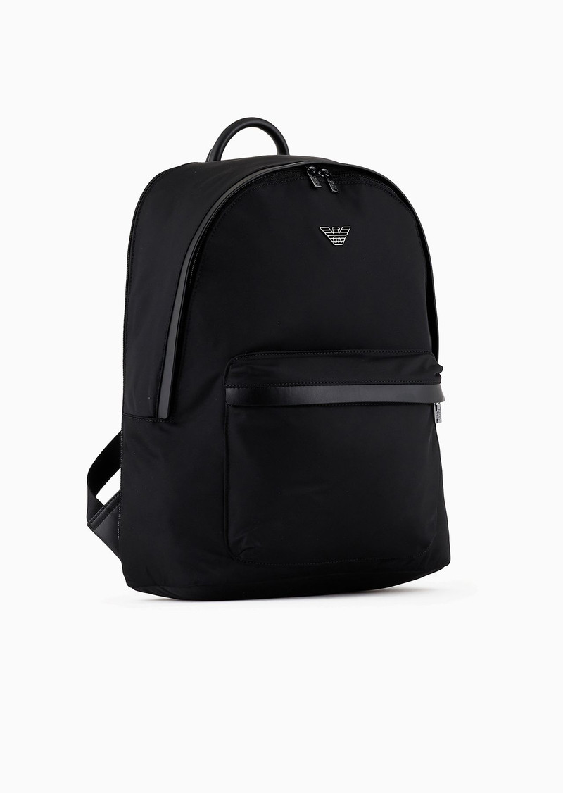 EMPORIO ARMANI ASV recycled nylon backpack outlook