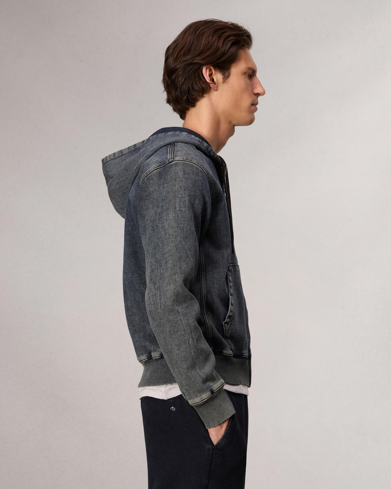 rbSTRIDE Denim Zip Hoodie 4