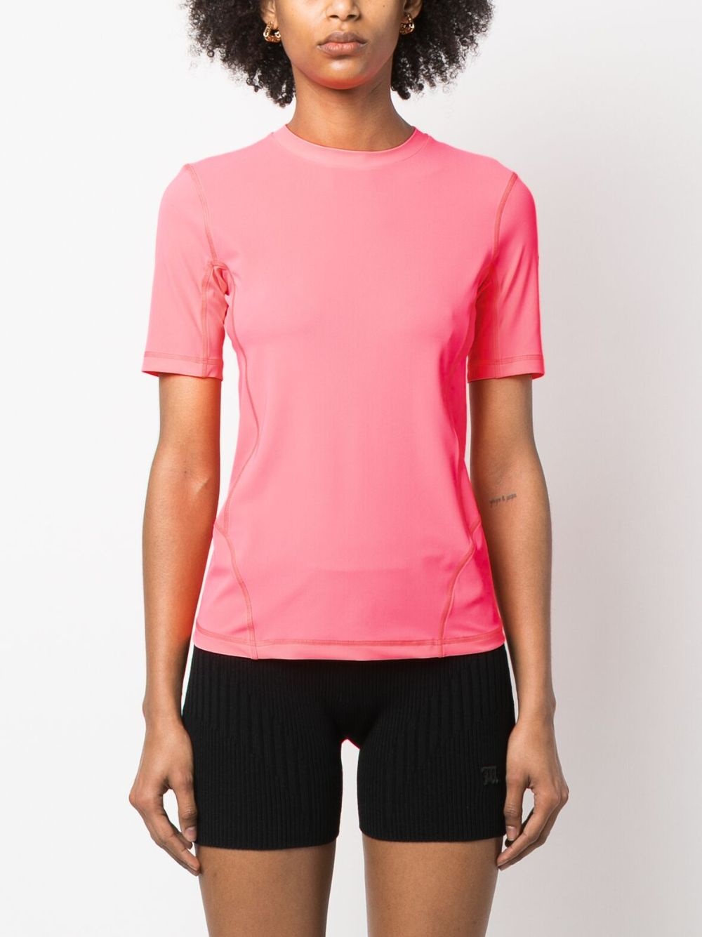 embossed-logo T-shirt - 3