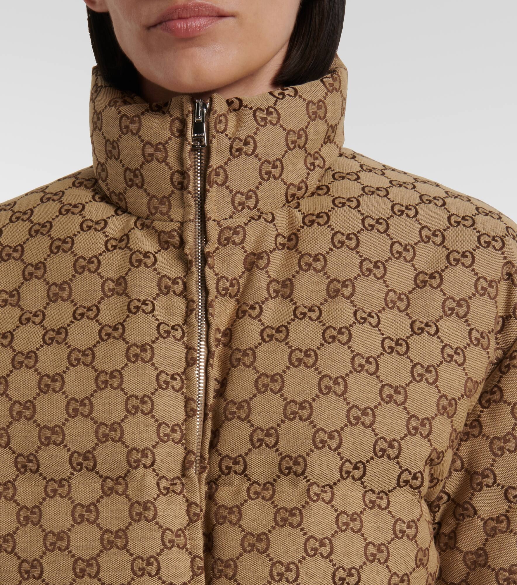 GG Canvas bomber jacket - 4