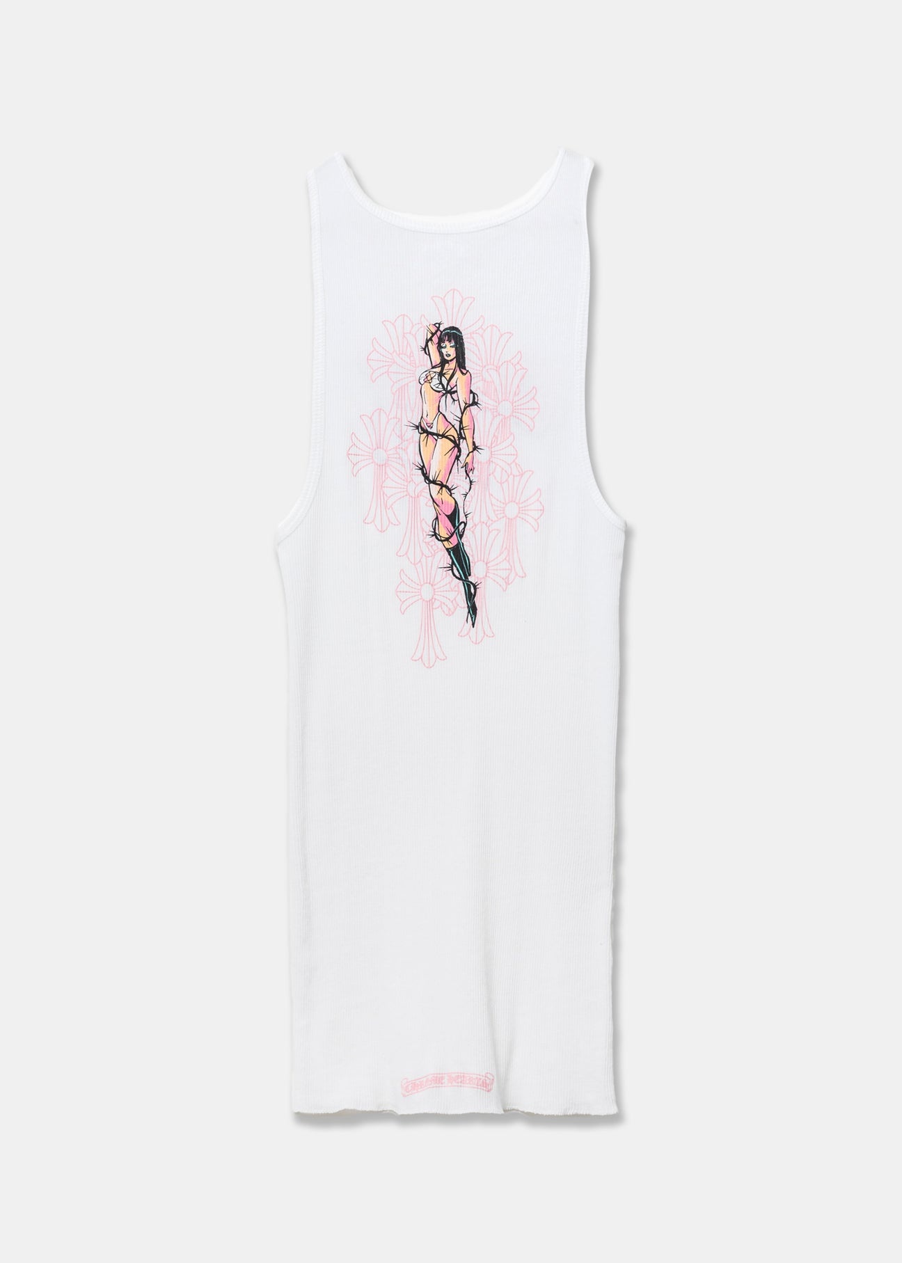 White Chrome Hearts X Deadly Doll Tank Top - 2