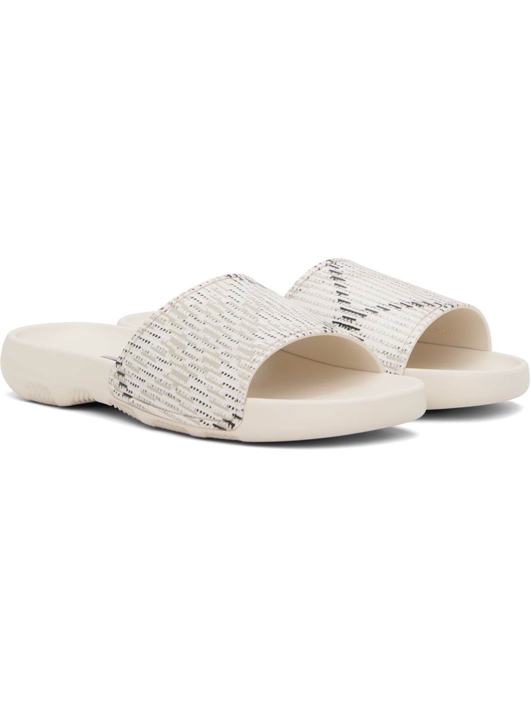 Beige Check Dive Pool Slides - 4