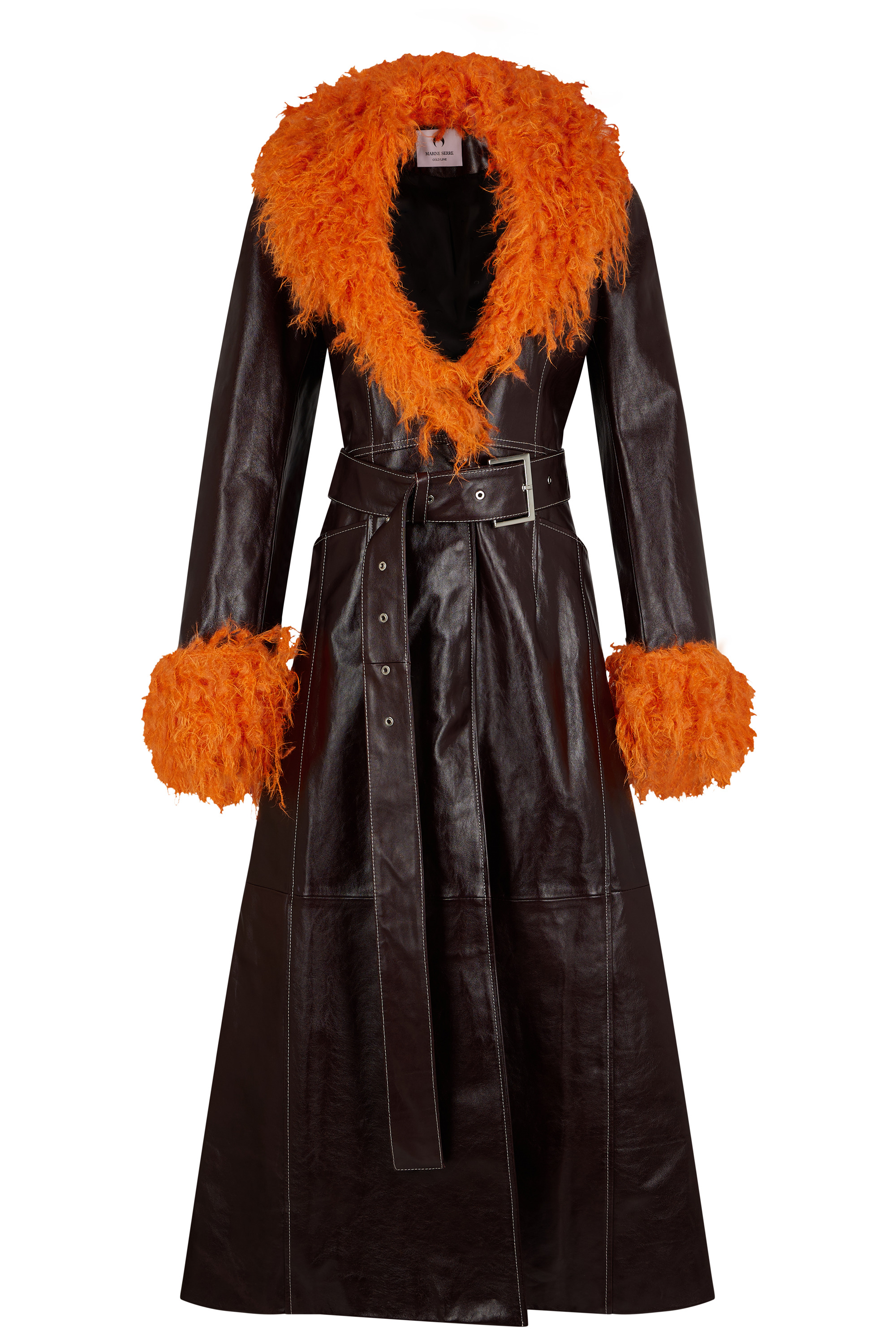 Embossed Leather Trench - 1