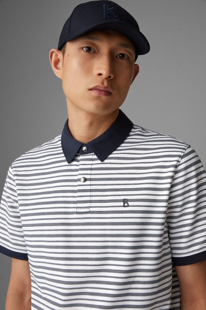 Timo Polo shirt in Navy blue/White - 4